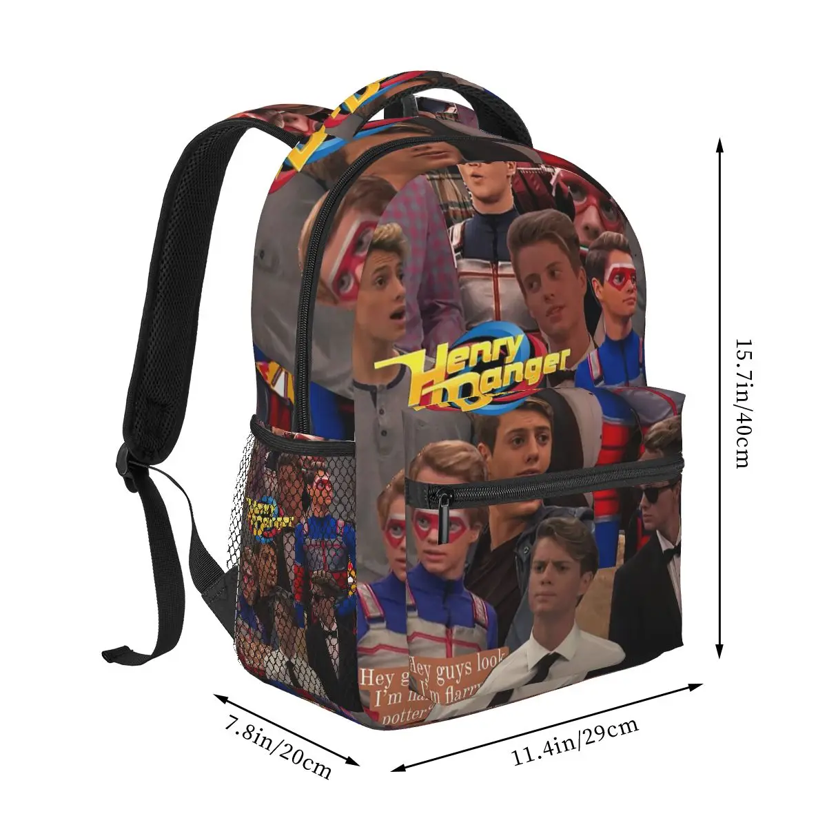Henry Danger Backpacks Boys Girls Bookbag Students School Bags Cartoon Laptop Rucksack Shoulder Bag Large Capacity