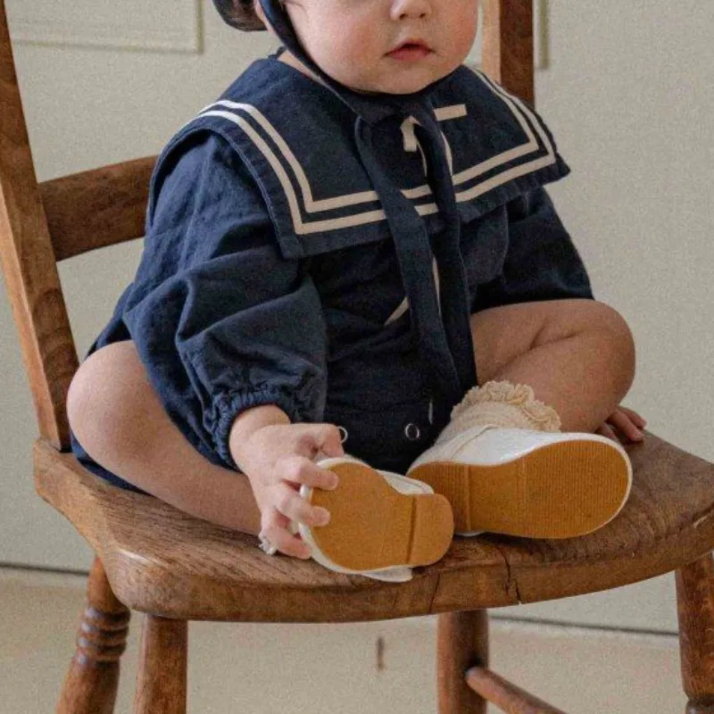 Boy and Girl Striped Clothes for Spring and Summer 2026 New Products Cute Jumpsuit Autumn Long Sleeve Kids Rompers