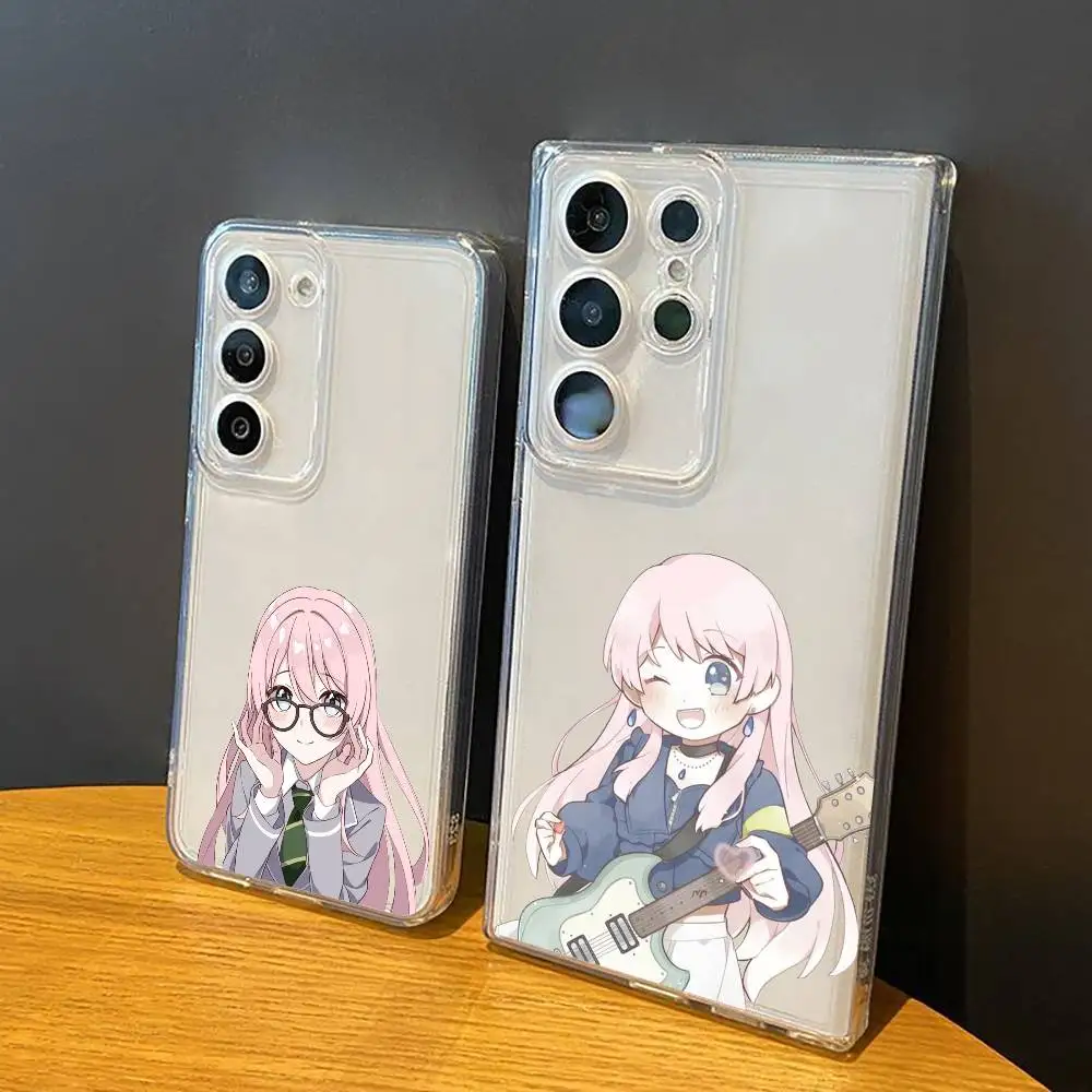 Anime Girl Anon Chihaya  For Samsung Galaxy S24 S25 S23 S22 S21 Transparent Cover Phone Case