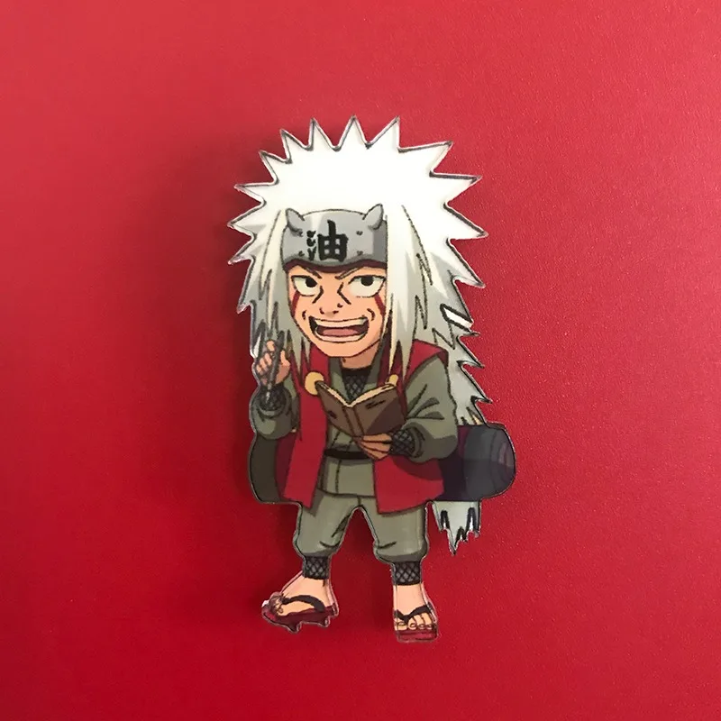 Naruto Cartoon Anime Acrylic Refrigerator Magnet Absorbing Iron Stone Kawaii Creative Interior Decoration Wholesale 20pcs