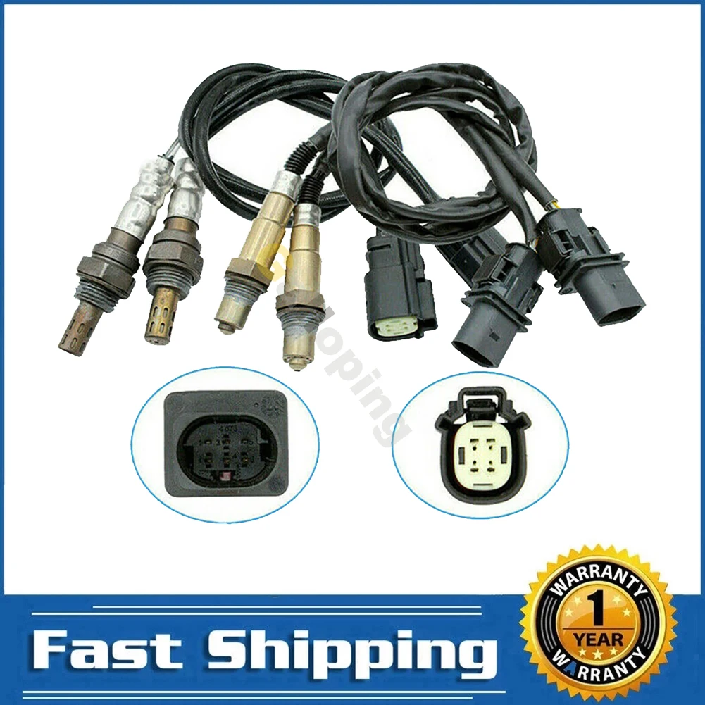 

4pcs Front+Rear O2 Oxygen Sensor For 2011 2012 2013 2014 2015 Lincoln MKT Ford Explorer Flex Taurus 3.5L Turbo