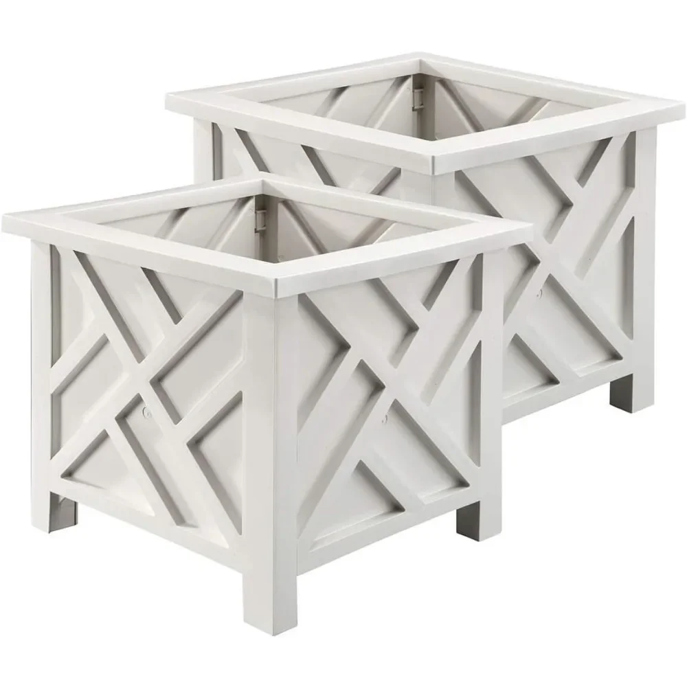 

Planter Boxes, Outdoor Flower Holder for Garden, Patio and Lawn