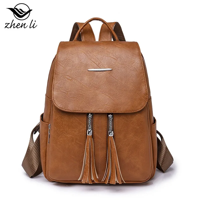 حقيبة كتف نسائية من البولي يوريثان على الطراز الأوروبي والأمريكي لخريف 2026 حقيبة ظهر مدرسية عصرية للفتيات #5