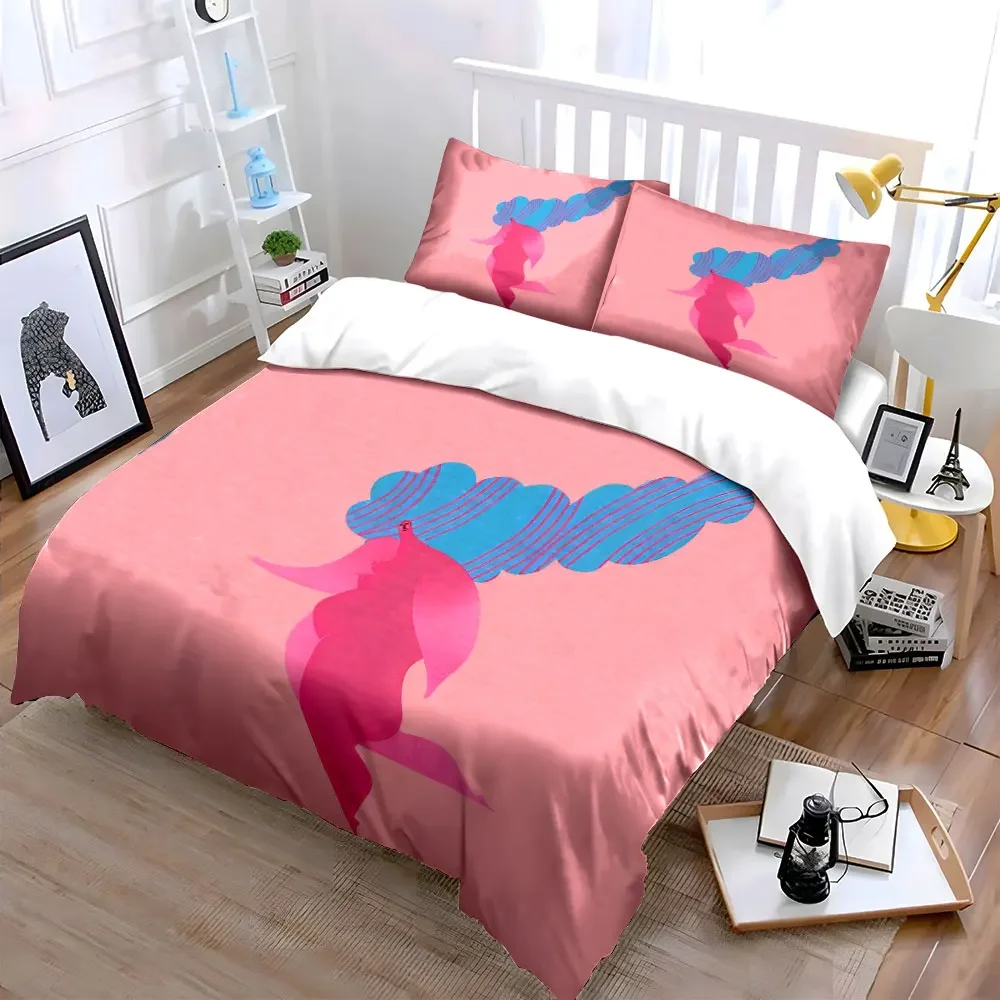 

Abstract Art Decor Set Soft Comfortable Duvet Cover Bedding Set Included 1*Duvet Cover & 2*Pillowcases, gift