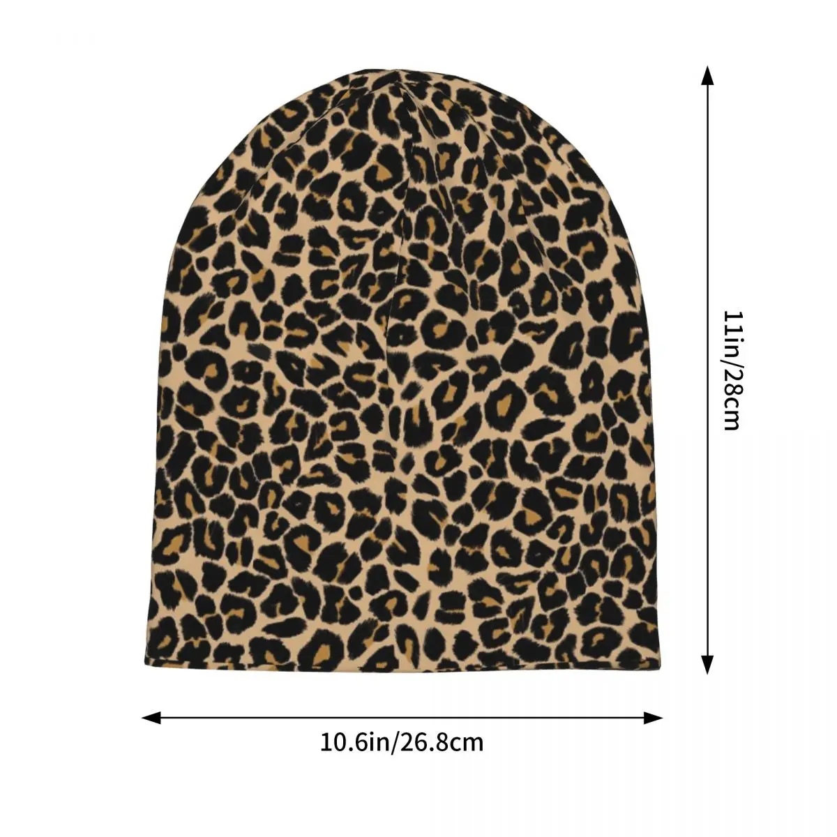 Leopard Print Traditional Colours Skullies Beanies Hats Warm Autumn Winter Outdoor Cap Knitted Bonnet Caps for Unisex Adult
