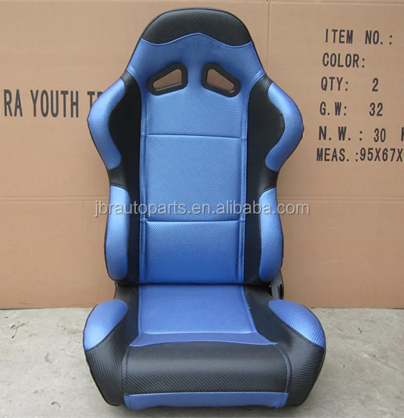 1003 Blue Universal Vehicle Slider Simulator Gaming Station Adjustable Sim Bucket Racing Seats