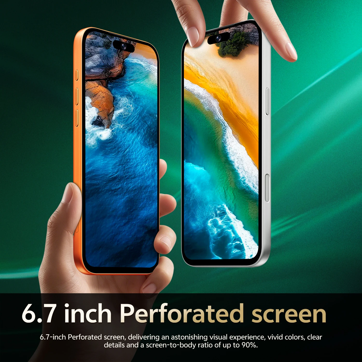 IVMI Spark50 4GB Memory Smartphone 6.7-Inch Android 12 8+16MP Pixel Camera Face ID 32GB ROM 4G Network Google Play Store Phone