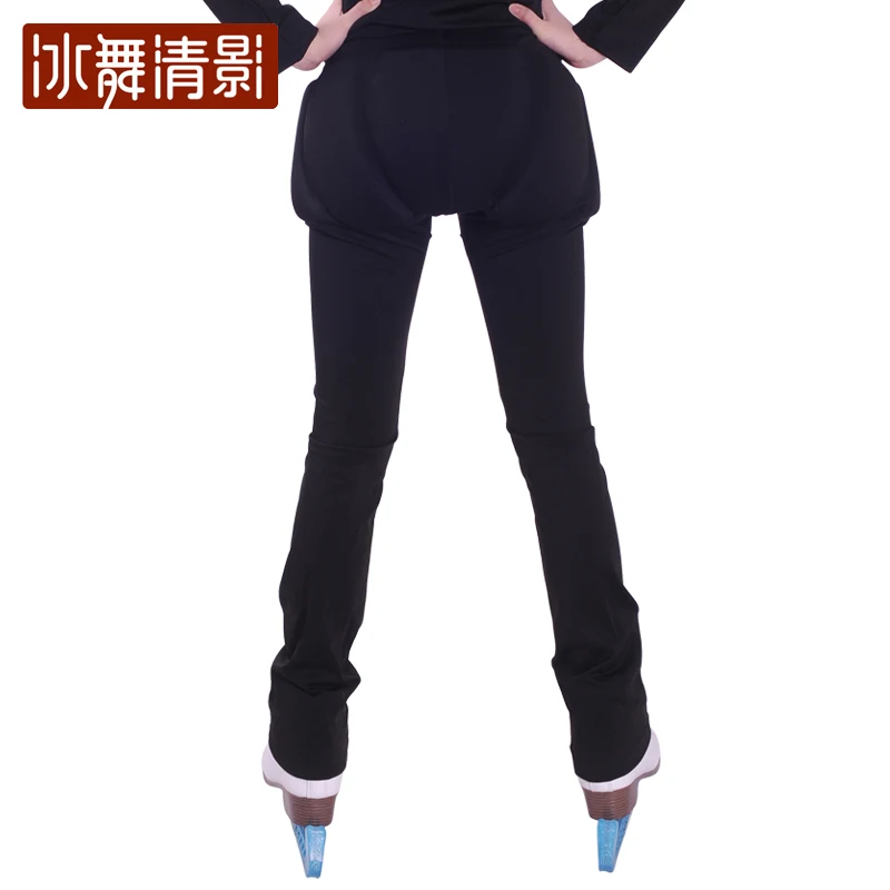 Pantalones de protección de cadera para patinaje artístico con pantalones de patinaje de terciopelo Conjunto de patinaje