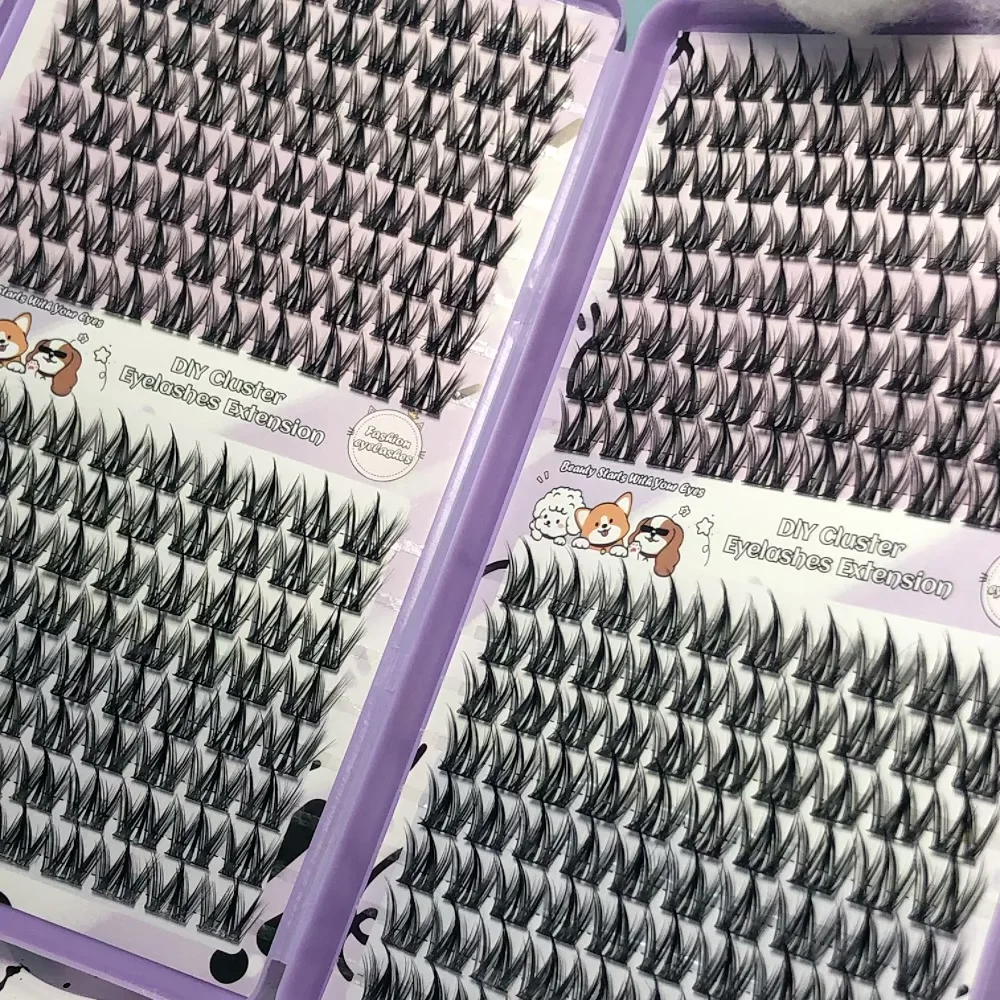 32 Rows 320PCS  Eyeslashes Extension False EyeLash Clusters Book Makeup DIY Individual Lash Cluster Kit Segmented Grafting Mink