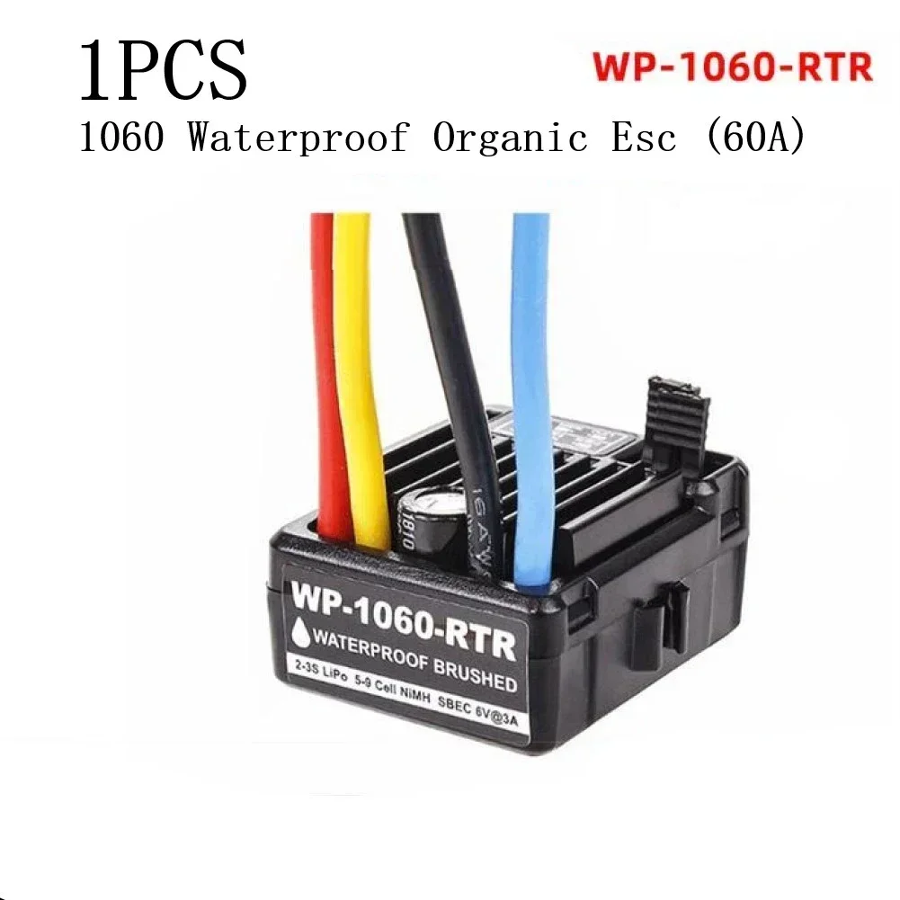 Hobbywing QuicRun 1060-RTR Tamiya T-Plug XT60-Plug 60A 360A szczotkowany ESC elektroniczny regulator prędkości dla 1:10 RC Car