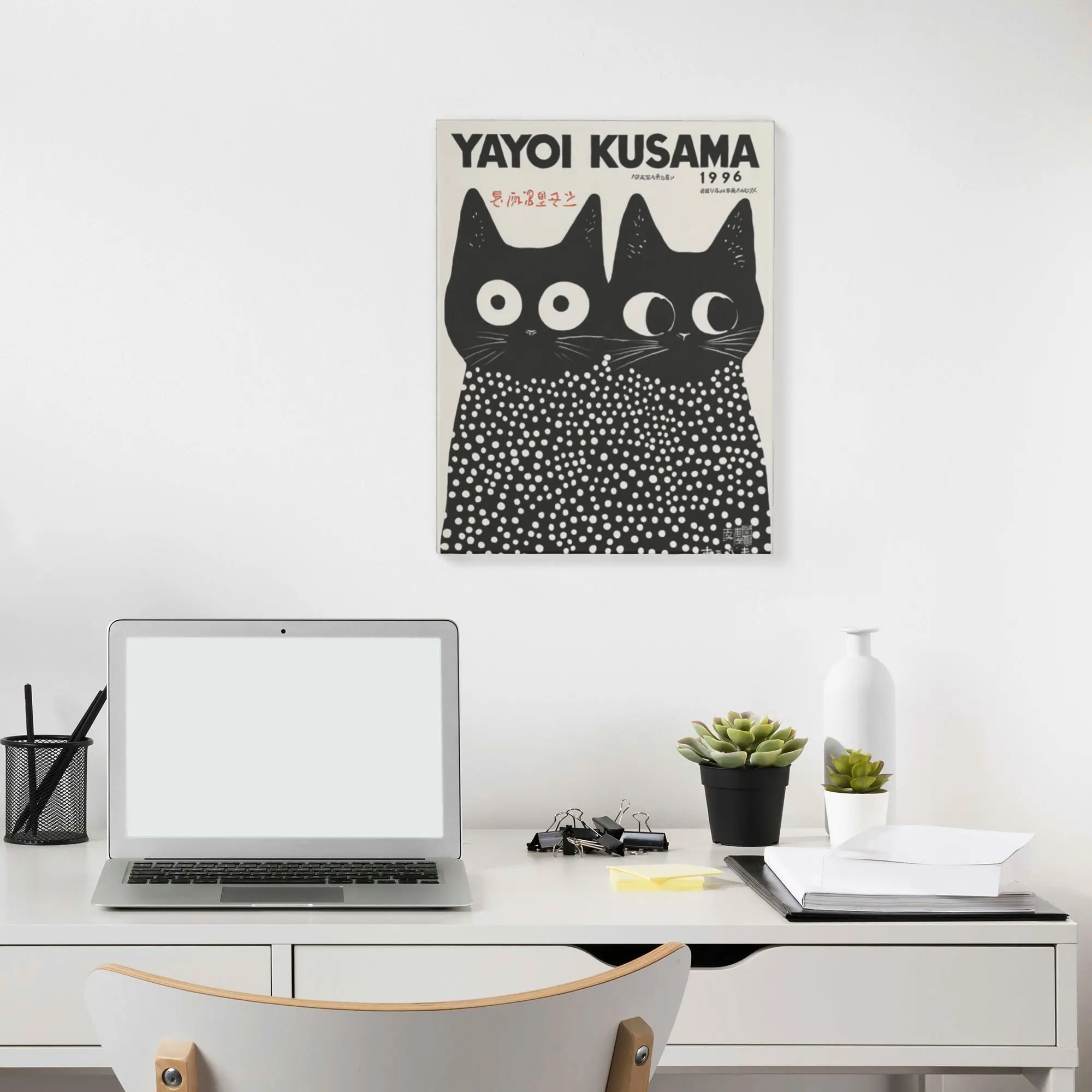 Wall Decor Canvas Printing Art Unframed Hanging Picture Abstract Art Modern Aesthetic Artwork Yayoi Kusama Aesthetic 40x50cm
