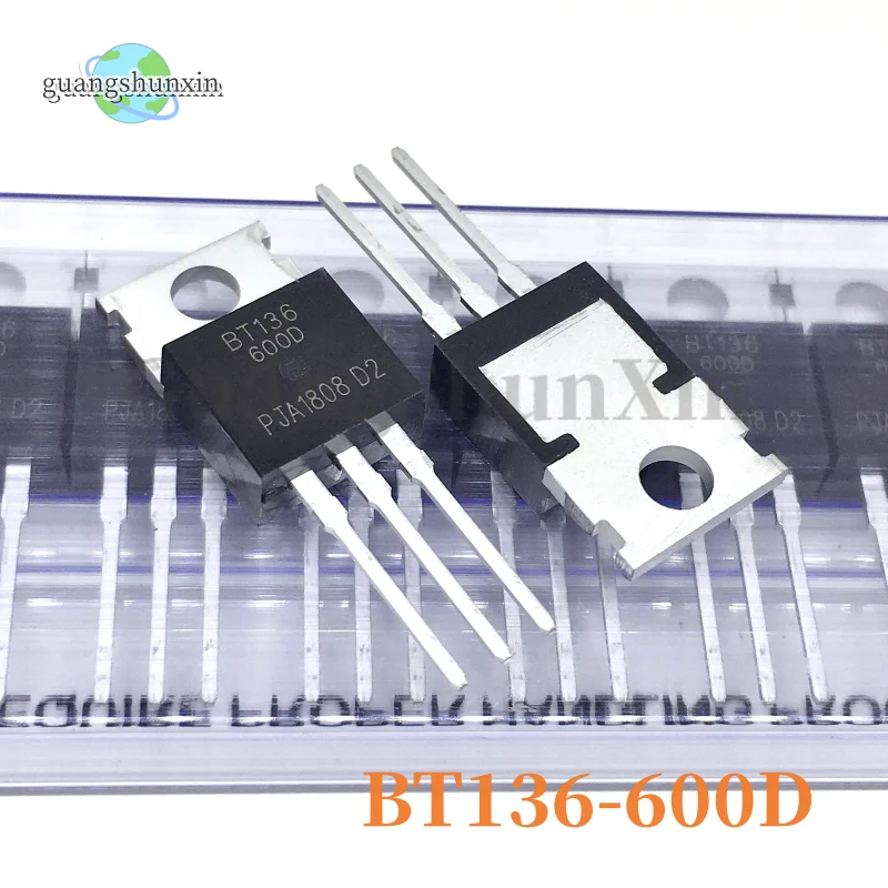 10 pezzi nuovo BT136-600D BT136-600E BT136-800E BT136-700E TO-220 tiristore bidirezionale a tre terminali