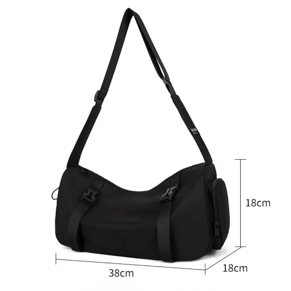 Modische Umhängetasche aus Nylonmaterial, große Kapazität, koreanischer Stil, einzelne Umhängetasche, lässiger Rucksack für Herren – Detail 1