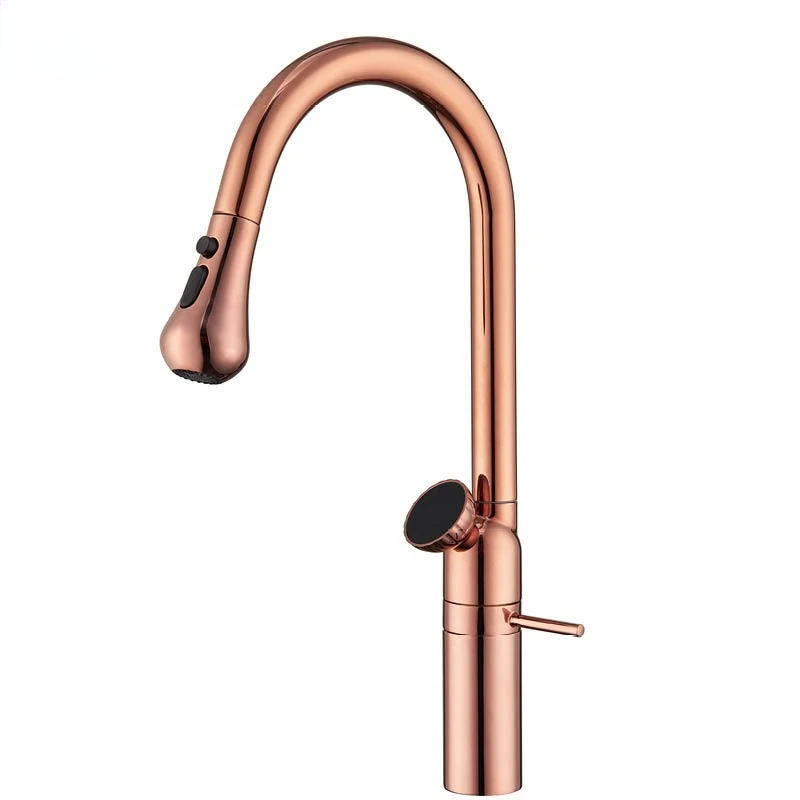 

All-copper vegetable basin faucet gun ash kitchen antique rotating faucet