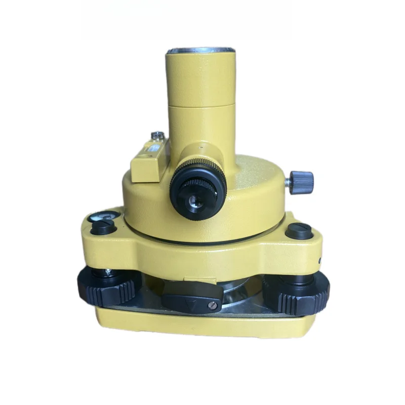 YELLOW THREE-JAW TRIBRACH WITH OPTICAL PLUMMET ADAPTER FOR TOTAL STATION PRISM GPS INSTALL SURVERYING