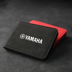 Motorcycle Driver's license Cover Holder ID Credit Card Wallet Suede For YAMAHA R1 R6 Fz6 Xj6 R15 TMAX YS125 Accessories