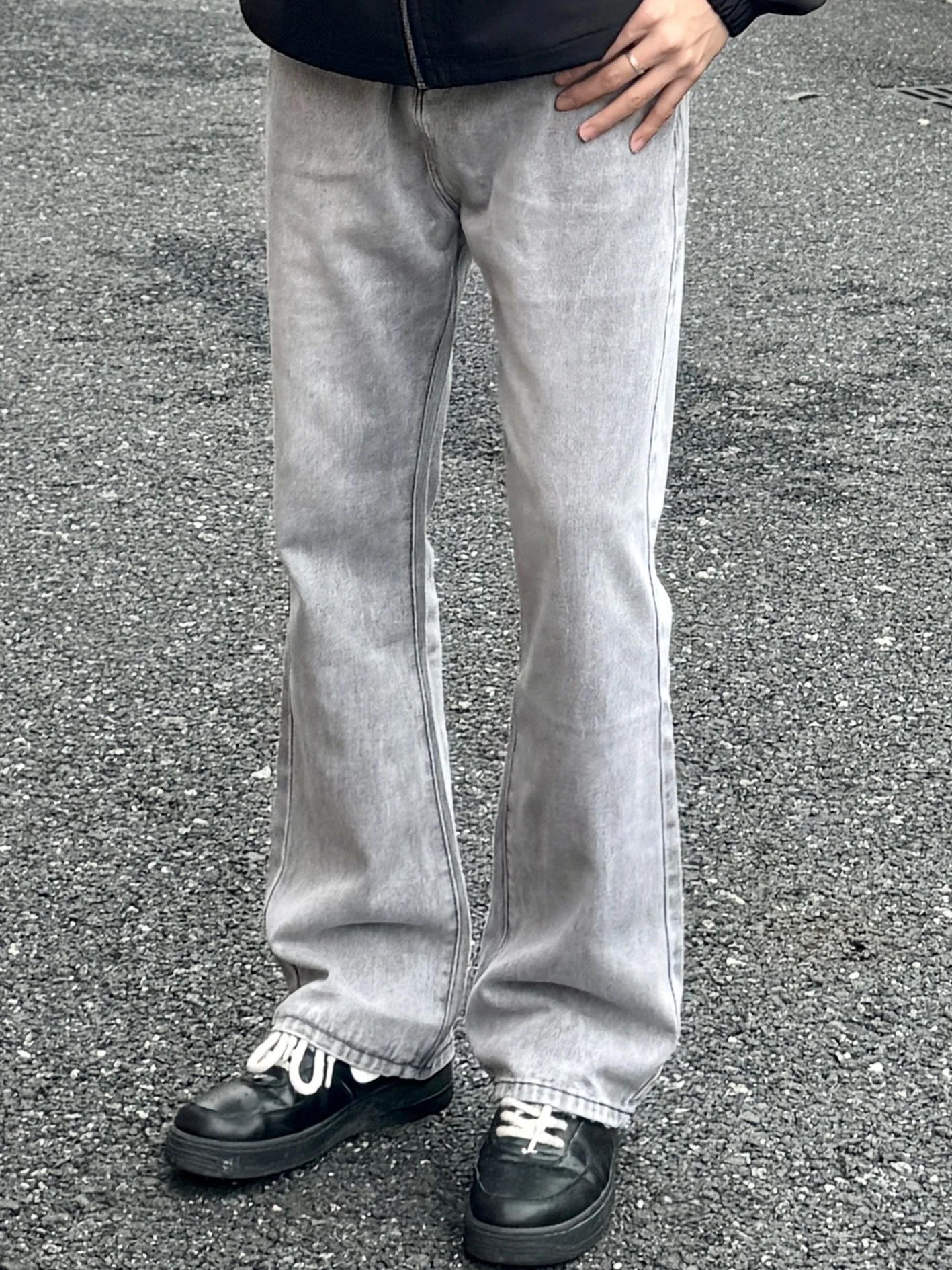 

Мужские джинсы прямого кроя в стиле ретро American Vibe, потертые, из денима, базовые, повседневные, для молодежи