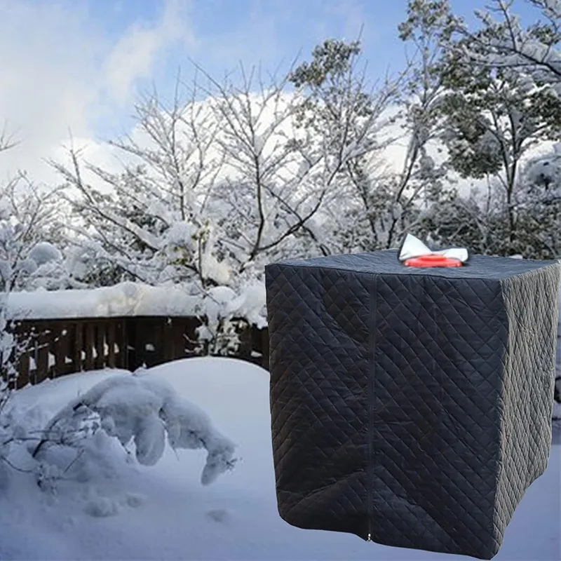 

Зимняя утолщенная 210D Оксфордская композитная крышка бака, 1000 л IBC Tote, пылезащитная изолированная защита для бочек с водой