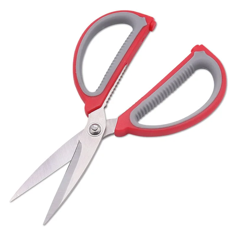Stainless Steel Civil Scissors Rubber and Plastic Handle Household Scissors Office Scissors Art Paper Cutting