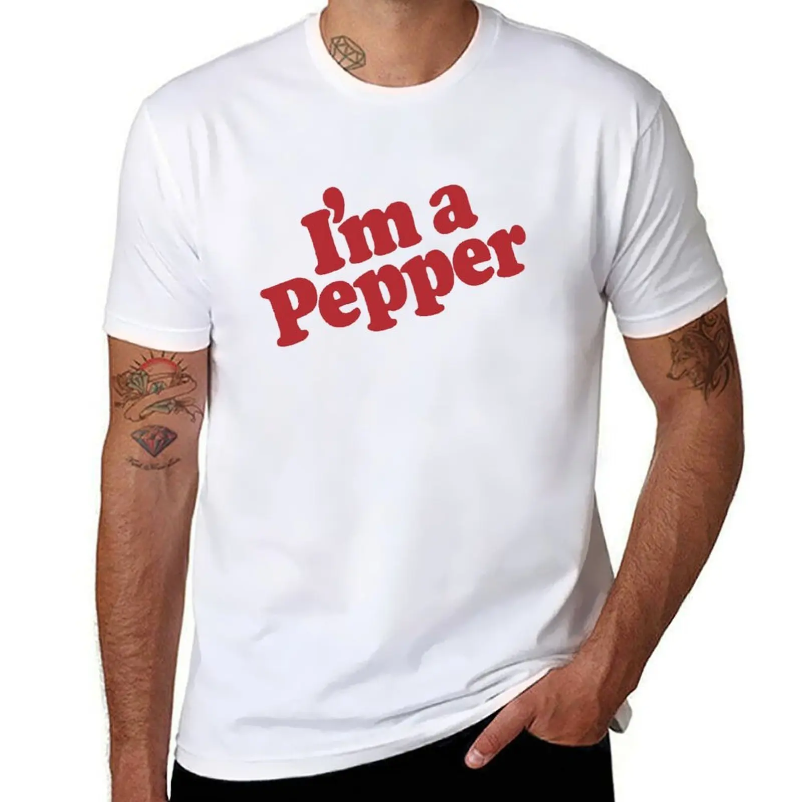 

I’m a Pepper - White T-Shirt man graphic t shirt t shirt man plain T-Shirt