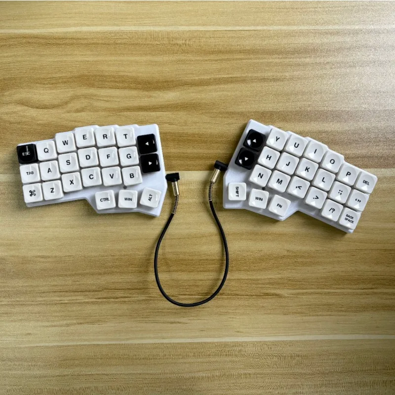 CORNE Wired Split Keyboard Low Profile Wired Single Mode Hot Swap Vial Ergonomics Keyboard Gaming Office Mechanical Keyboards