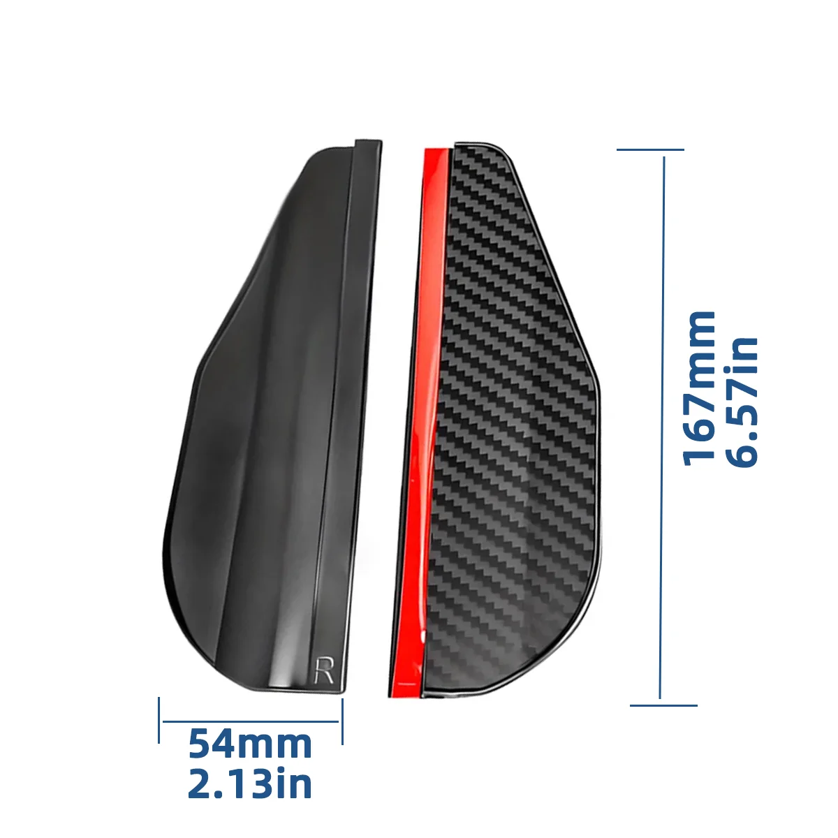 2PCS Carbon Fiber Rearview Mirror Rain Guard Auto Side Mirror Visor Waterproof Wind Deflector Sun Shade Rain Shield Auto Parts