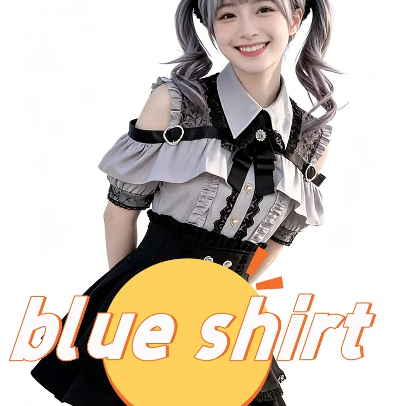 blue shirt