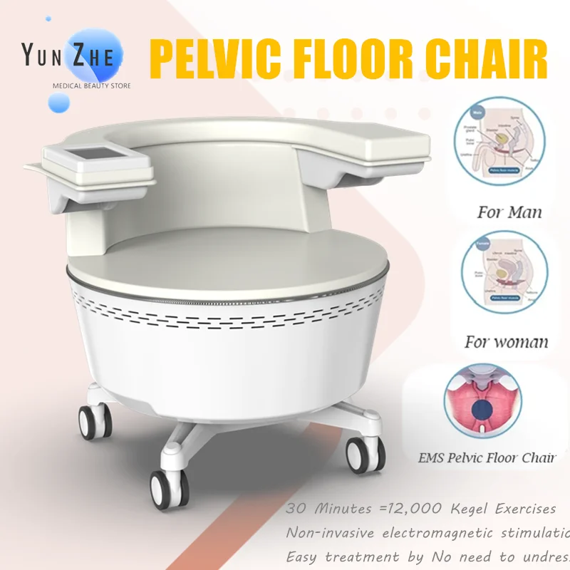 

2024 Postpartum Repair Pelvic Floor Chair Non Invasive EMS Stimulator Pelvic Floor Muscle Treat Urinary Incontinence Machine