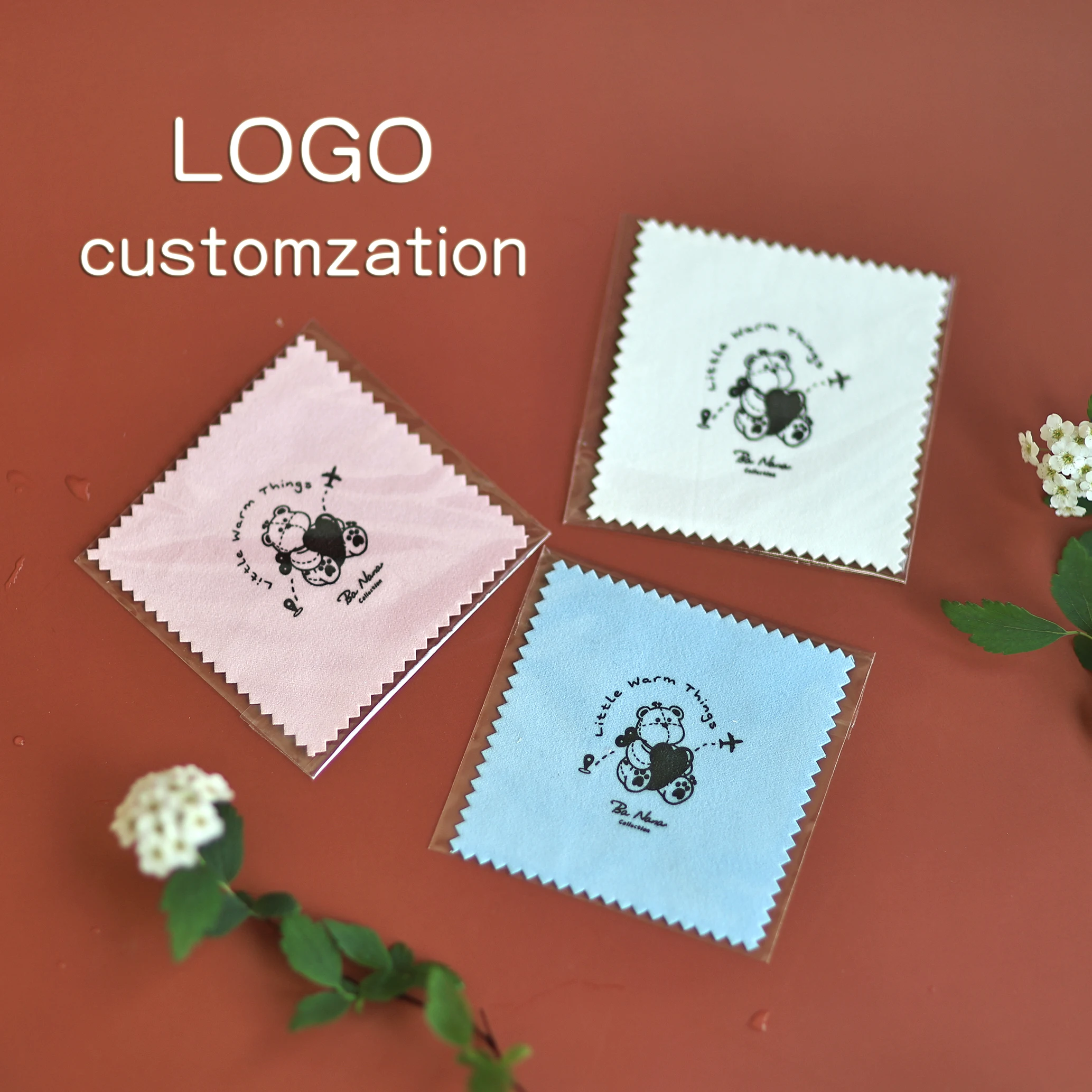 

Polishing Cloth Custom Logo 100 Sheets Printed Black Embossed Gold Foil Jewelry Maintenance Cloth 8*8cm or 65*10cm