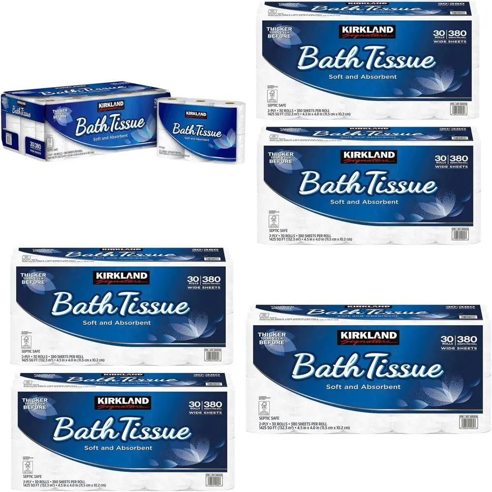 

2-Ply Soft Toilet Paper, 425 Sheets, Pack of 2 (30 Rolls Total)