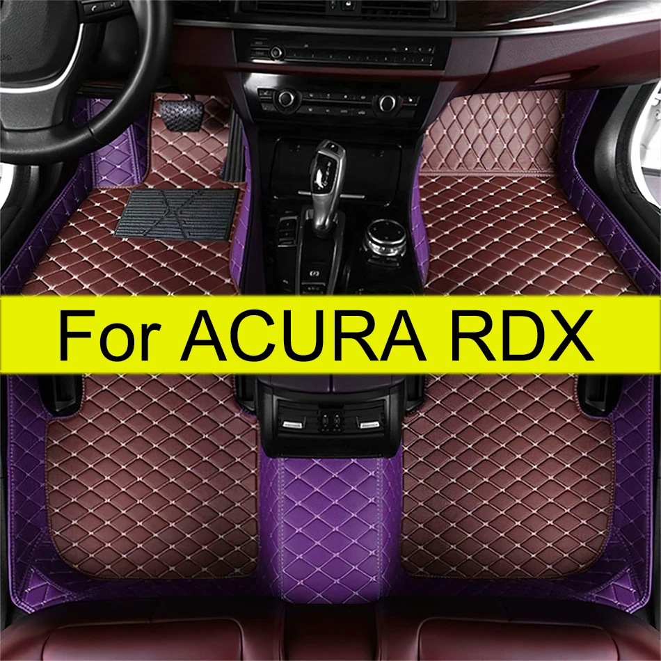 

Custom Leather Car Floor Mats For ACURA RDX 2019 2020 2021 Years Automobile Carpet Rugs Waterproof Anti-Slip Foot Pads