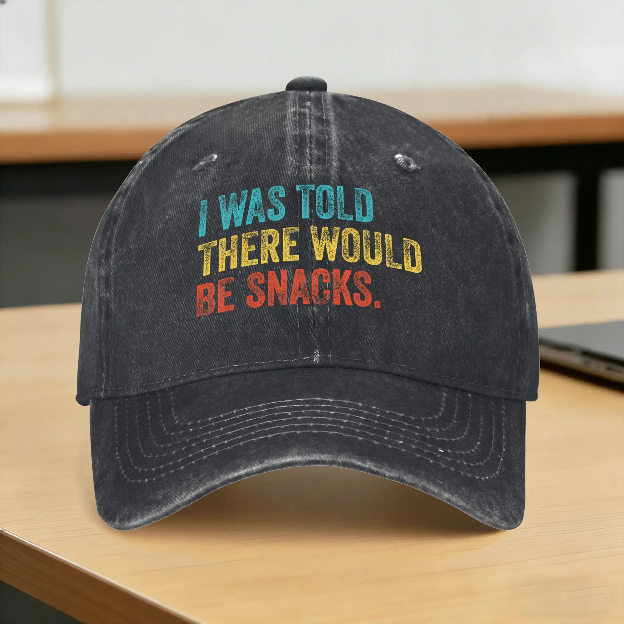 I was Told There Would Be Snacks Casual Baseball Cap Summer  Trucker Hat Sun Visor Outdoor Gym Snapback Cap Cute Baseball Caps