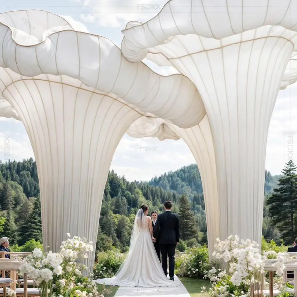 

FSDKX Giant Flower Professional Manufacturer Handmade Paper Wedding Decoration Backdrops Event Party Luxurious Art Installations