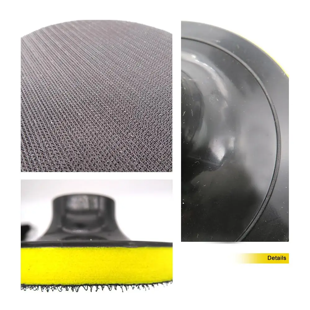 Kit de papel de lija de bucle de gancho impermeable, 65 piezas, 3 pulgadas, 75MM, grano 80-10000, con almohadilla de respaldo M10, almohadilla de interfaz para amoladora de taladro