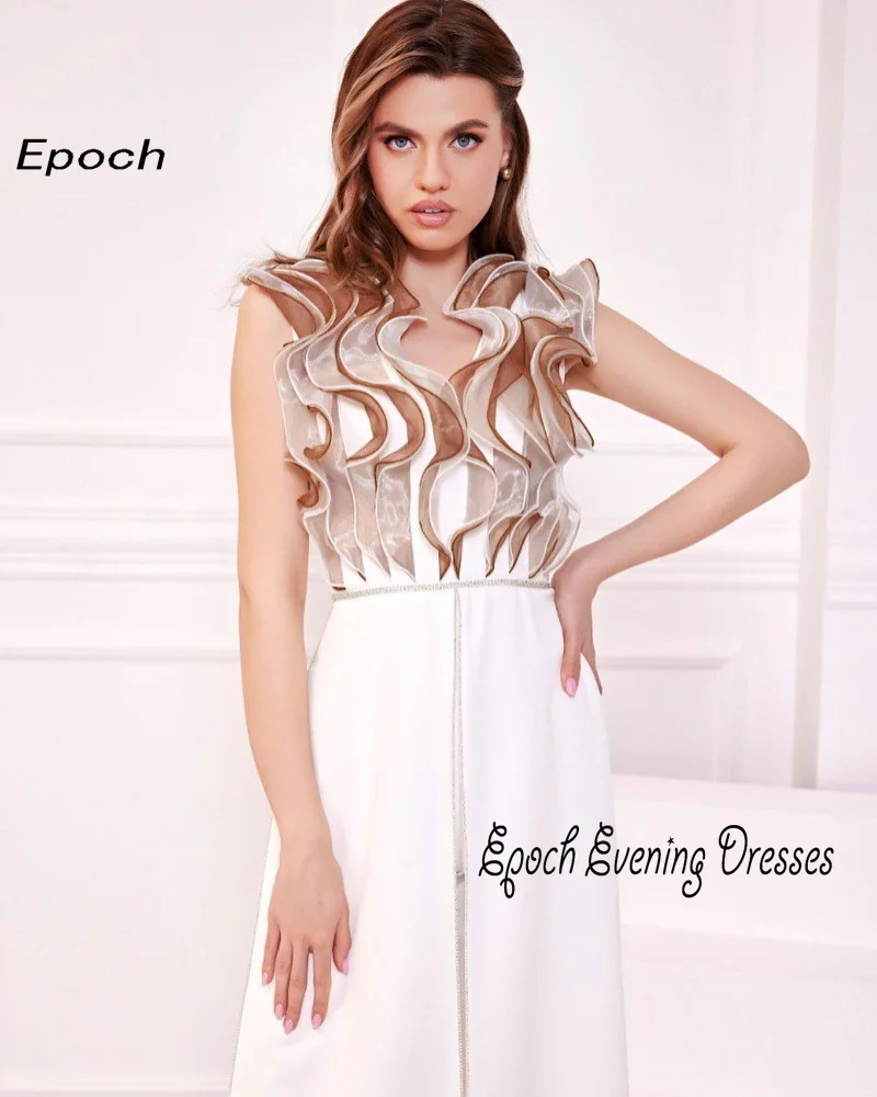 Epoch Sexy Women's Jumpsuit Simple Evening Dress 2024 فساتين سهره سعوديه Elegant Ruffles Custom Made Formal Cocktail Prom Gown