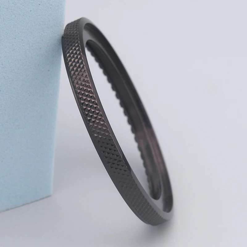 Seiko Watch Mod Stainless Steel Knurled Bezel Ring For SKX007 SRPD Seiko Watch Case 41mm Rotating Bezel Dive Watch Replace Parts