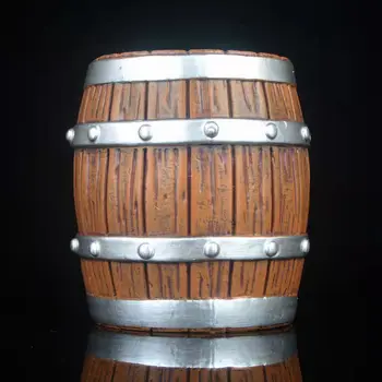 One Piece GK Portgas·D· Ace Barile di vino accovacciato Barile di legno Figura anime Modello Piattaforma di scena in resina Regali di base versatili