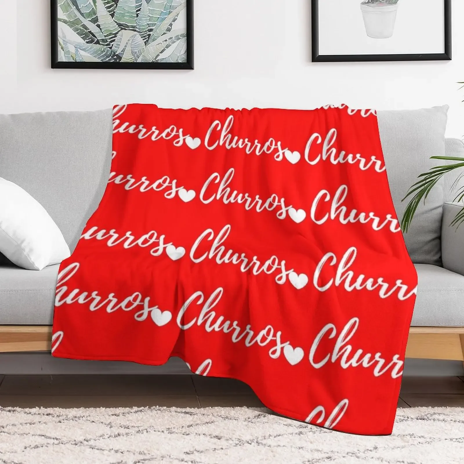 Churros Mexican food lover Throw Blanket Polar Bed Fashionable Blankets