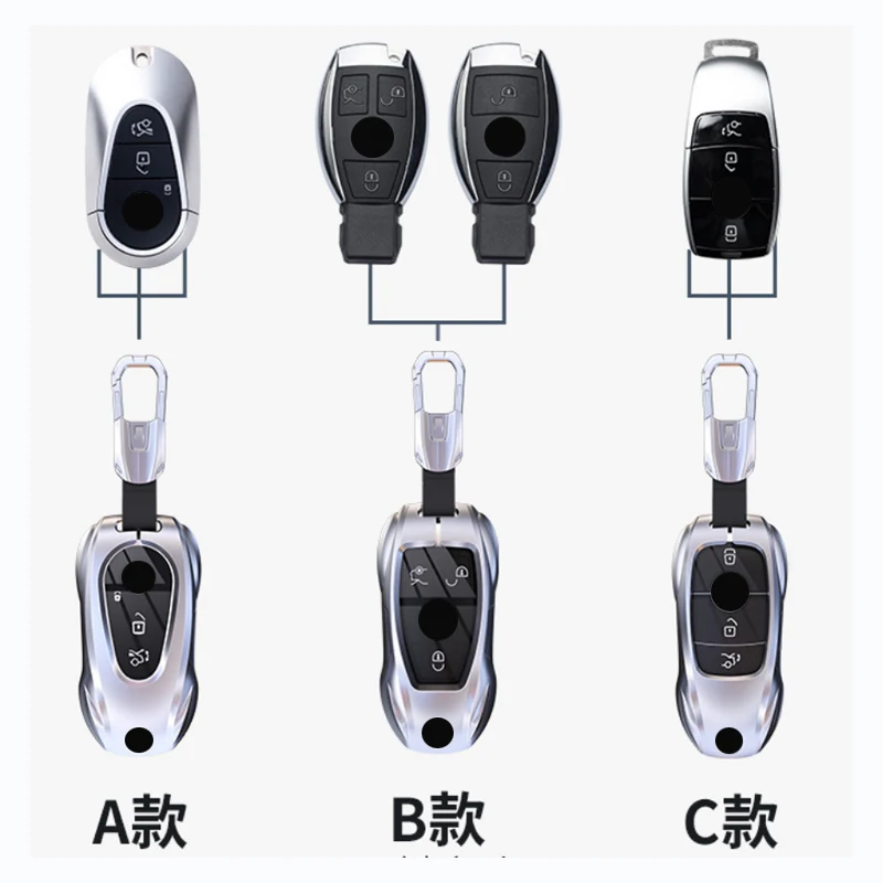 For Maybach S480 S580 2020 2021 2022 for Mercedes Benz C S Class W223 W206 S350L S400L S450L S500L Remote Car Key Case Cover Fob