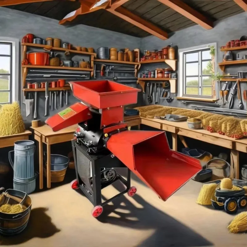 Animal Feed Farm Silage Machine Hammer Grinding Leaf Grass Fish Crushed Crusher Grinder Grinding Beating Machine