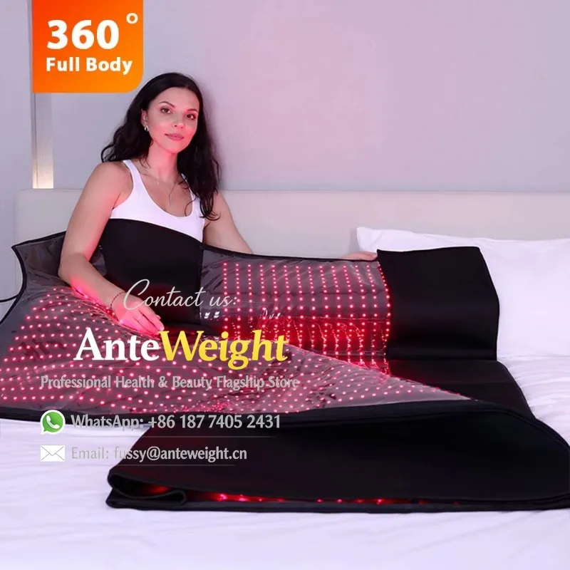 660nm 850nm Medical Grade Sleeping Bag Full Body Red Led Infrared Mat Bed Red Light Therapy Blanket