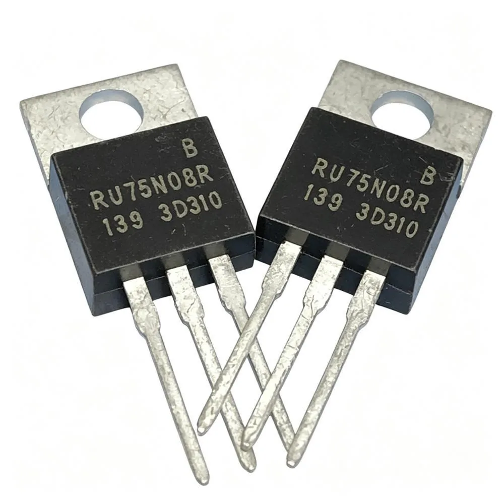 5PCS SUP75N08-10 800V 75A FDP5800 60V 80A MTP60N06 60A 60V IRF740B 400V 10A RU75N08R 75V 80A KA7805 5V 1A