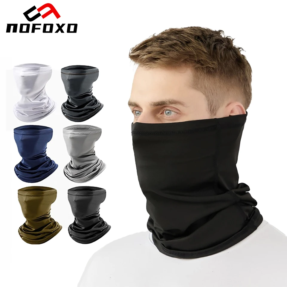 AliExpress nofoxo NOFOXO Mountain Bib Face Mask Cycling Mask Sun Protection Headscarf Breathable Outdoor Sports Mountain-climbing For Men Women