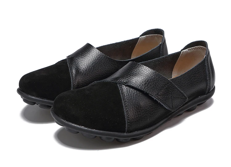 Frau Schuhe Weiche Leder Low Heels Schuhe frauen Elegante Wohnungen 2025, Casual Flache Schuhe Frauen Schuhe Neue Müßiggänger Zapatos mujer – Detail 23