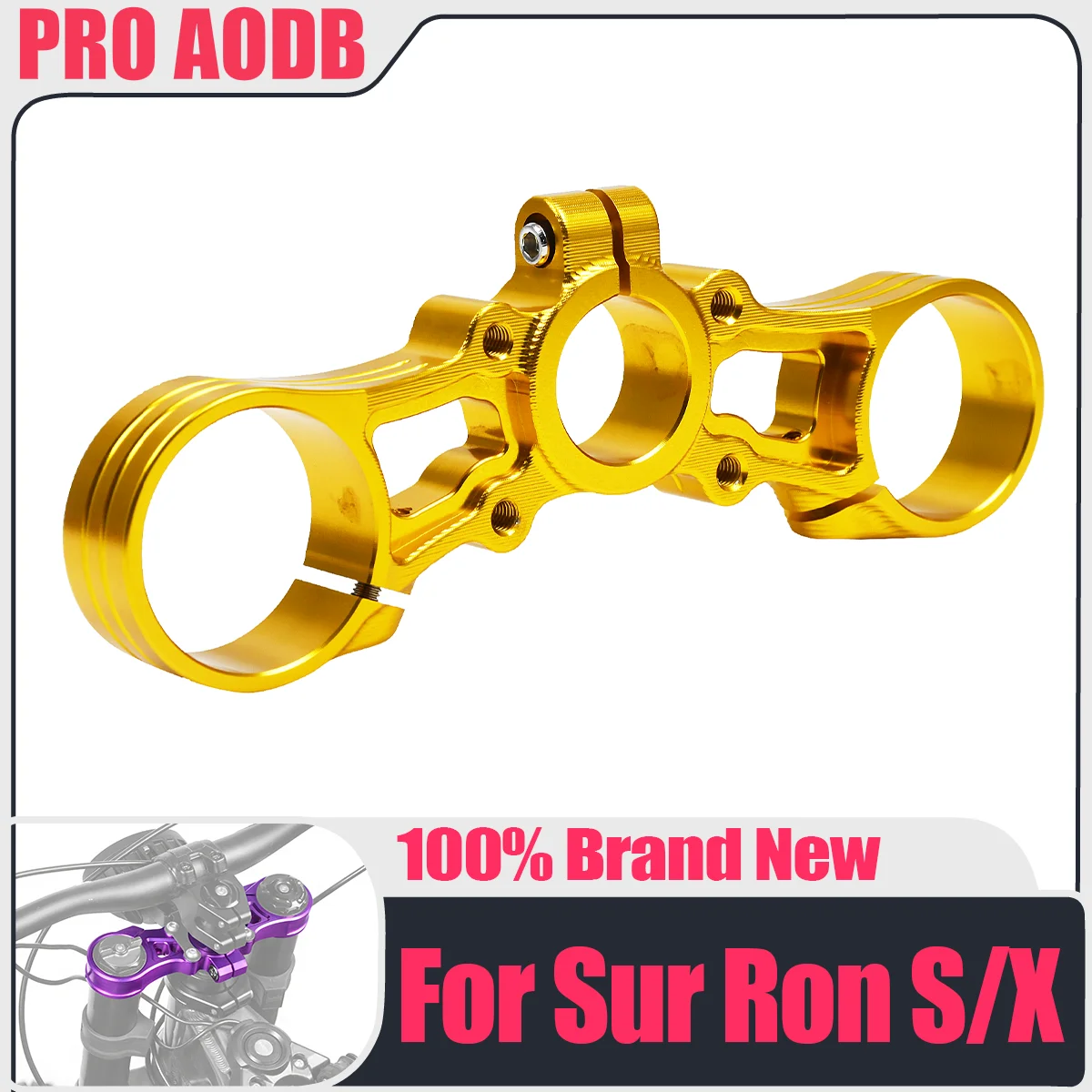 AliExpress LFMT For Surron Motocross CNC Aluminum Upper Triple Clamp Modified Parts Light Bee X S Motorized Bike Pit Bike Uplink Board Enduro