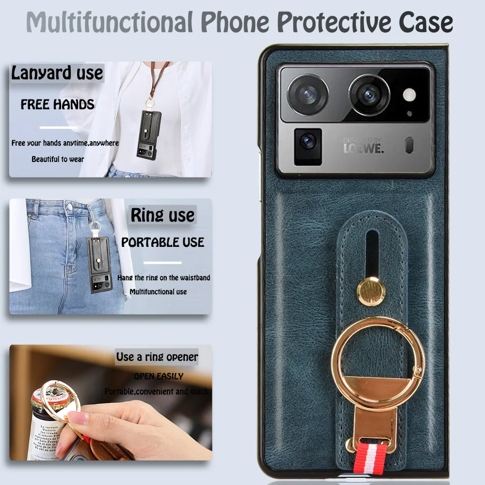 For Tecno Phantom V Fold2 Luxury Leather Flip Wallet Phone Case V Fold 2 AE10-OP AE10 OP AE10OP Case Stand Function Card Holder