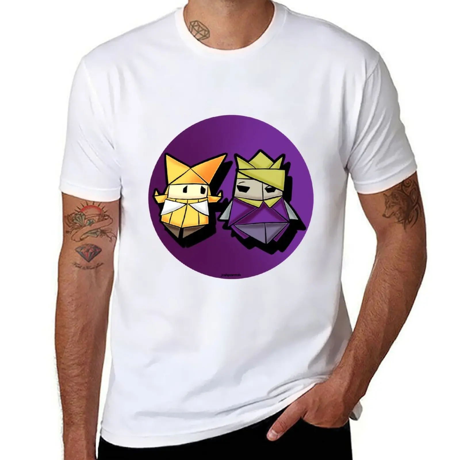 

Origami Siblings T-Shirt t shirts for man cotton funny t shirt man plain T-Shirt