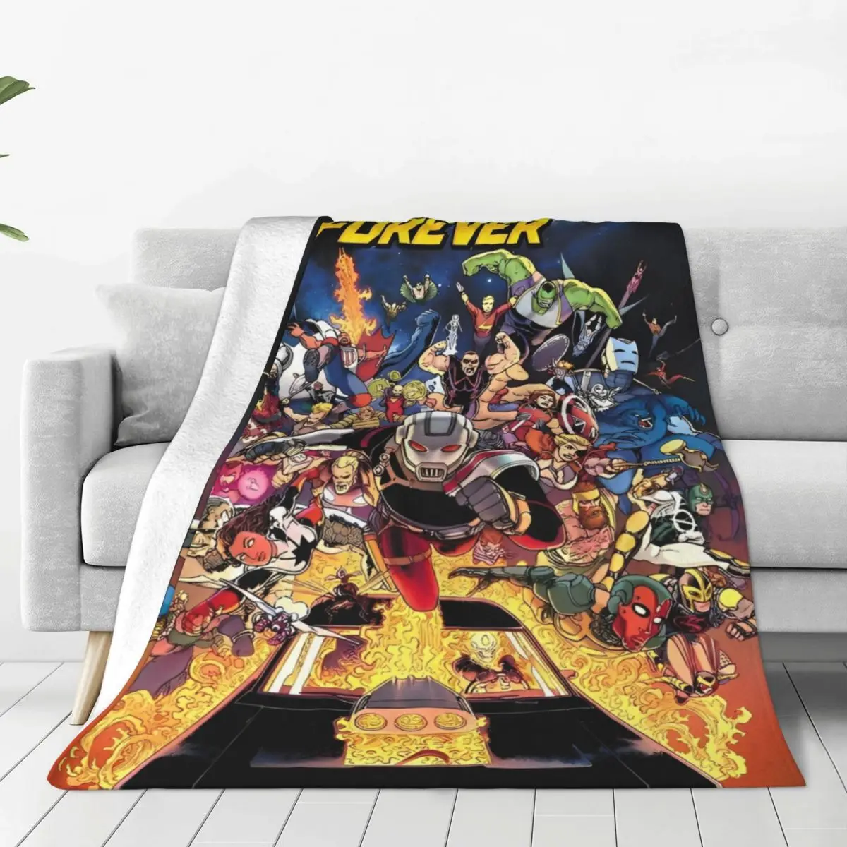 Avengers Marvel Assemble Blanket Quality Warm Soft Throw Blanket Winter Camping Outdoor Pattern Bedspread