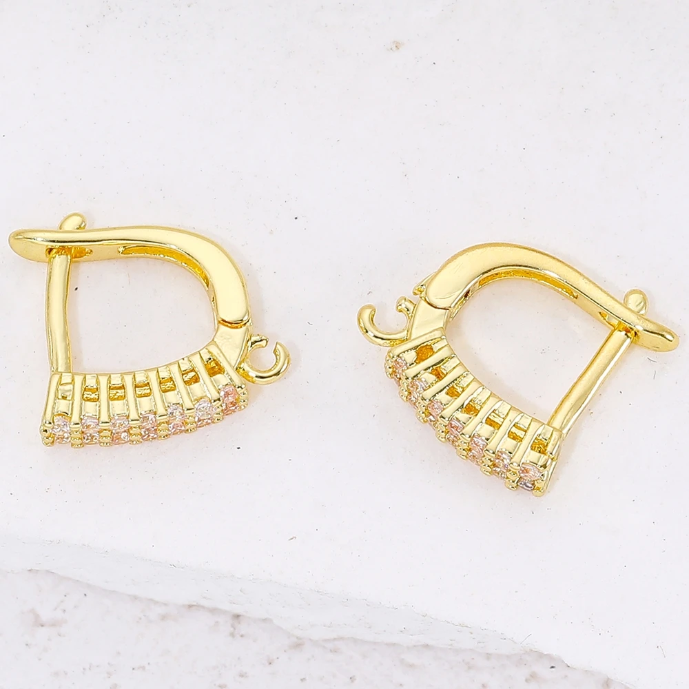 Juya 2 4 6 Teile/los DIY Gold Silber Überzogene Anti-Allergie Verschluss Schwenzy Earwire Stiche Ohrstöpsel Verschluss Ohrring Haken zubehör – Detail 16