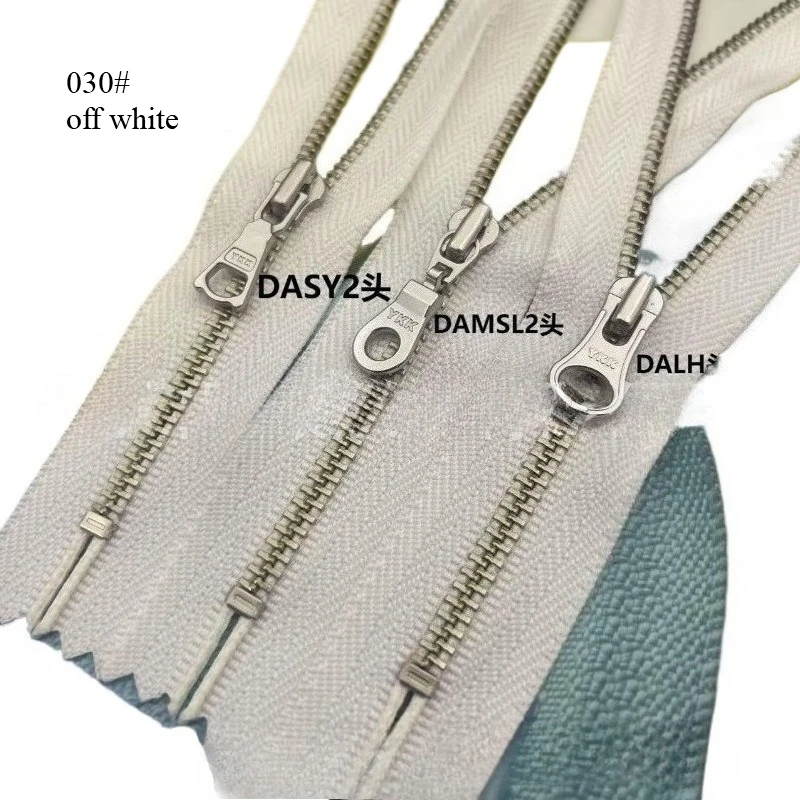 

30 шт./лот 3 # 15 см 18 см 20 см YKK металлическая молния белая медь закрытый конец косметичка кожаные ремесленные брюки «сделай сам» чехол кошелек аксессуары